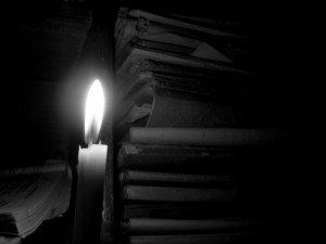 Exam burning candle