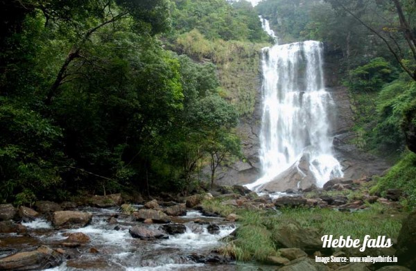 hebbe water falls in chikmagalur