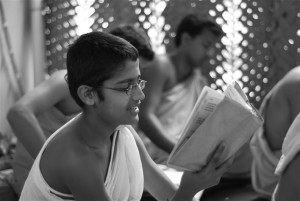 Students reciting vedas in Sanskrit. Photographer Pradeep Kumbhashi