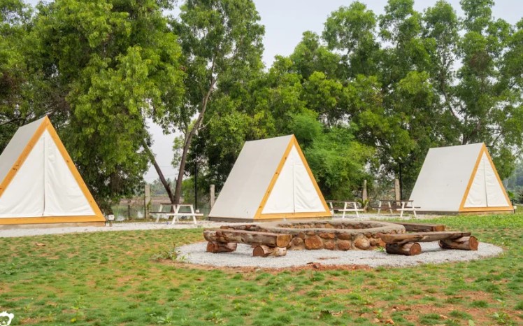 Air Frame Glamping Tent, Camp Monk, Bannerghatta. Source Camp Monk